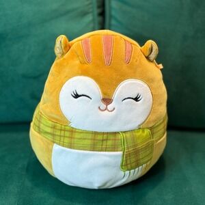 Squishmallows Chipmunk Plush Stuffed Animal with Scarf - Soft‎ and Cuddly